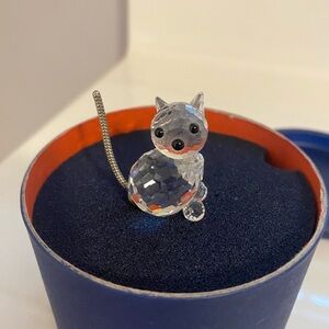 Swarovski Crystal Mini Cat figurine